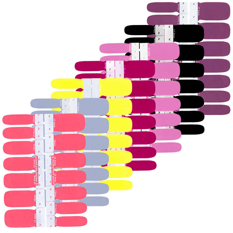 Solid color 14 strips real nail polish strips nail wraps