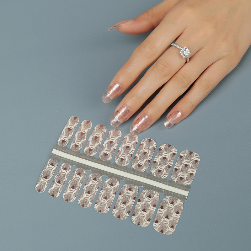 Light gel nail wraps home diy nail salon nail wraps