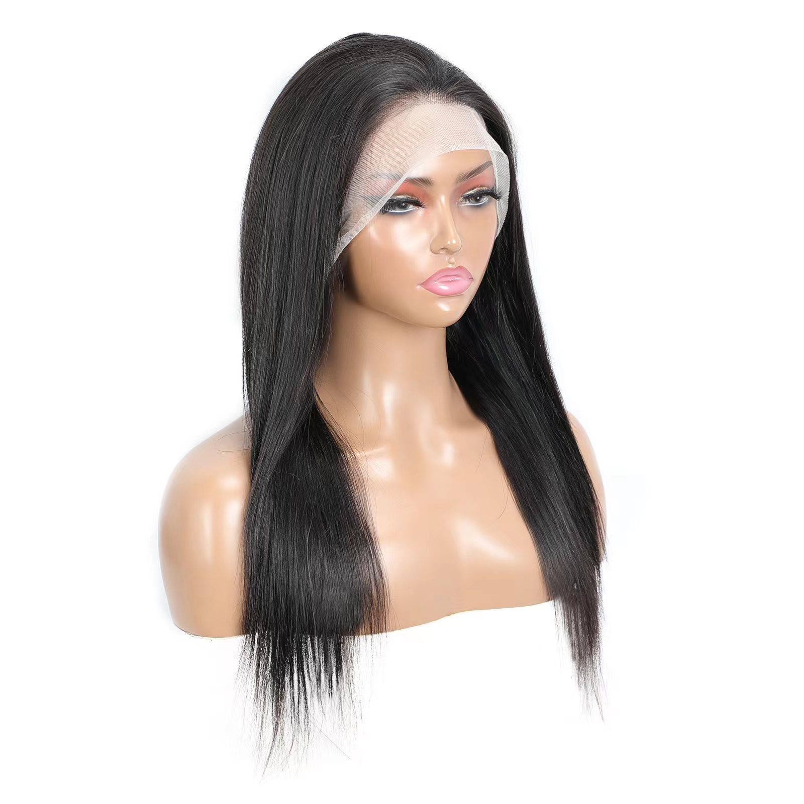 Slavic Hair full lace braided wigs lace front Stock wigs luxury natural black front human hair wigs