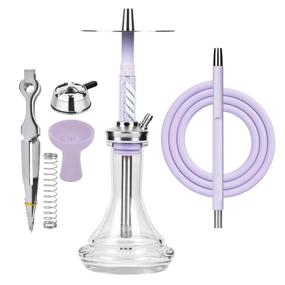 Top Sale Unique Design High Quality Aluminum Amotion Futr  Shisha set Narguile Hookah Amotion portable hookah