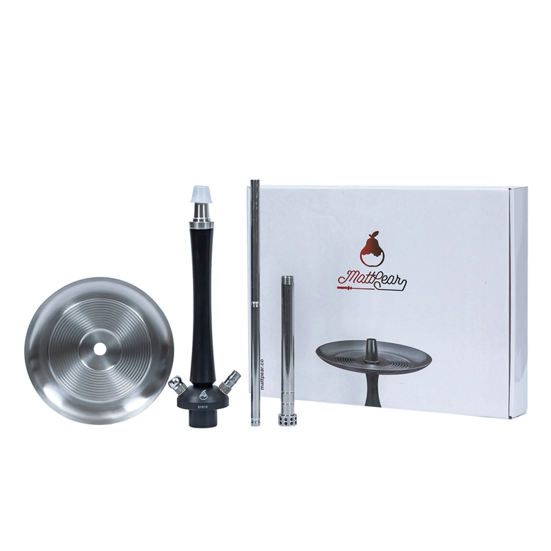 Matte Pear Unique Hookah Stainless Steel Russian Nargile Mattpear Hookah Shisha with Gift Box