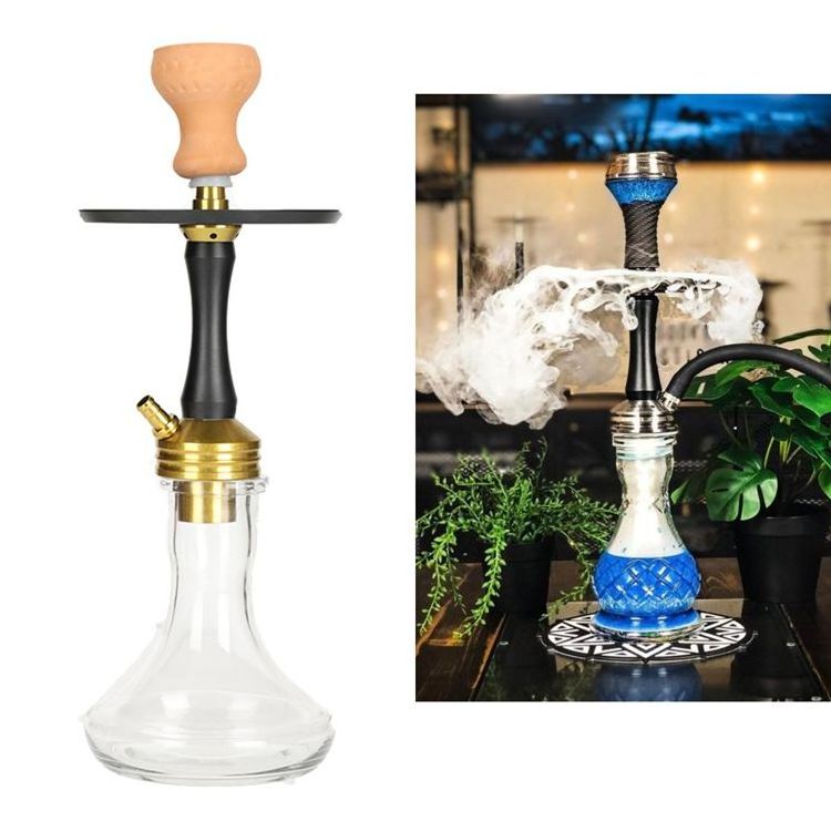 Factory manufacture russian single hose aluminum hookah pen with all smoking accessories