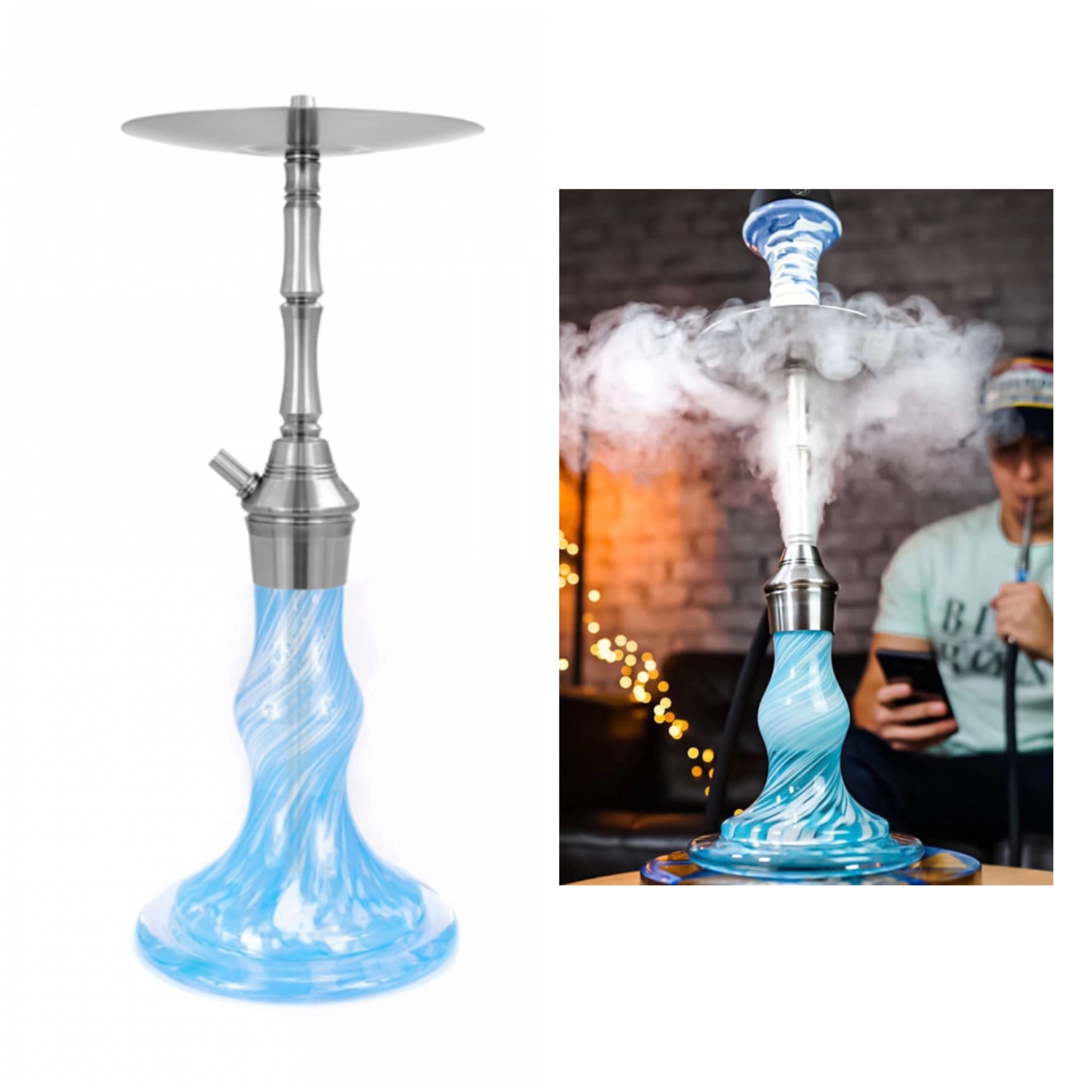 Aeon 2023 Smoke New Style Techno Hookah Shisha Stainless Steel Hookah Wholesale