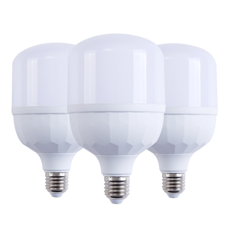 High Quality Indoor Decoration Light e27 b22 Plastic  5w 10w 15w 20w 30w 40w 60w 80w Driver T Shape Bulbs Home T ype Led Bulb