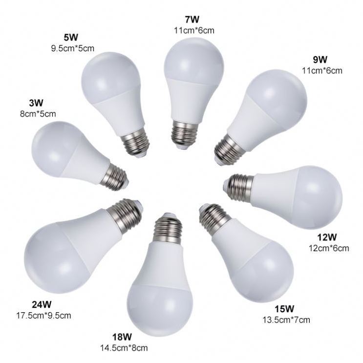 Low Price Wholesale Plastic LED Bulb Housing 5w 7w 9w 12w  b22 raw material 9 watt led light bulb