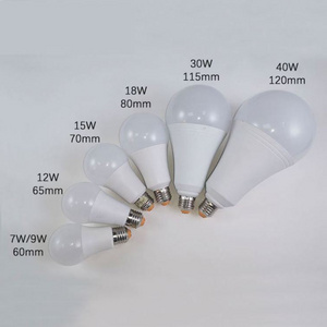 Cheap price Aluminum plastic E27 B22 E14 A60 A70 A80 5w 7w 9w 12w 20w SKD LED bulb light smart bulb factory machine raw material