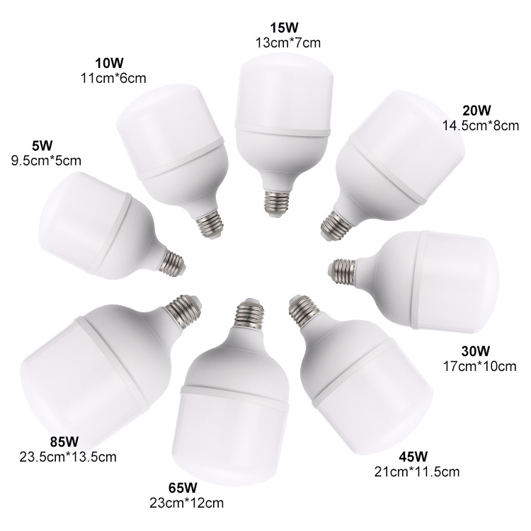 T110 T120 T130 T150 T170 E27 base 50W 80W 100W 150W high power AC160-265V Led Lighting LED Bulb For Home indoor lighting