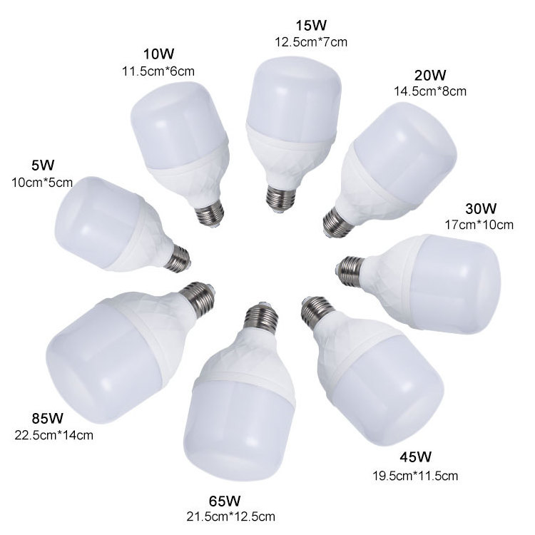 High quality LED light bulb 5W 10W 13W 15W 20W 30W 40W 50W popular T bulb