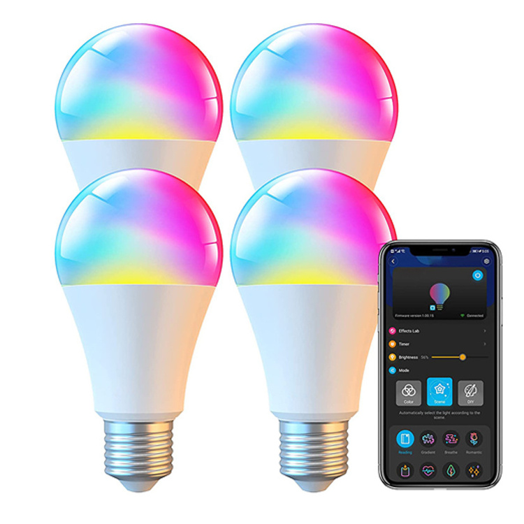 Bombilla Inteligente Home Wifi  smart wifi bulb light 10w a19 gu10 Remote Control Music E27 B22 Color Smart Led Light Bulbs