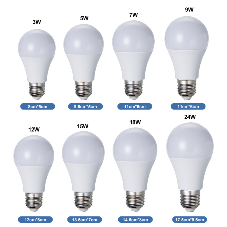 China Factory E27 B22 Holder Cheap Led Bulb 3w 5w 7w 9w 12w 15w 18w 24w High Lumen auto LED Bulb SKD CKD LED Light bulb