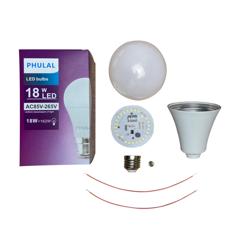 Free samples led bulb raw material 5W 7W 9W 12W 15W 18W 24W A60 skd/ckd led bulb for home