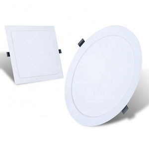 Round Square Ultra Slim 5W 9w 12w 18W 24W 36W 2.5 to10 inch Recessed Ceiling Energy Saving LED Panel Lights