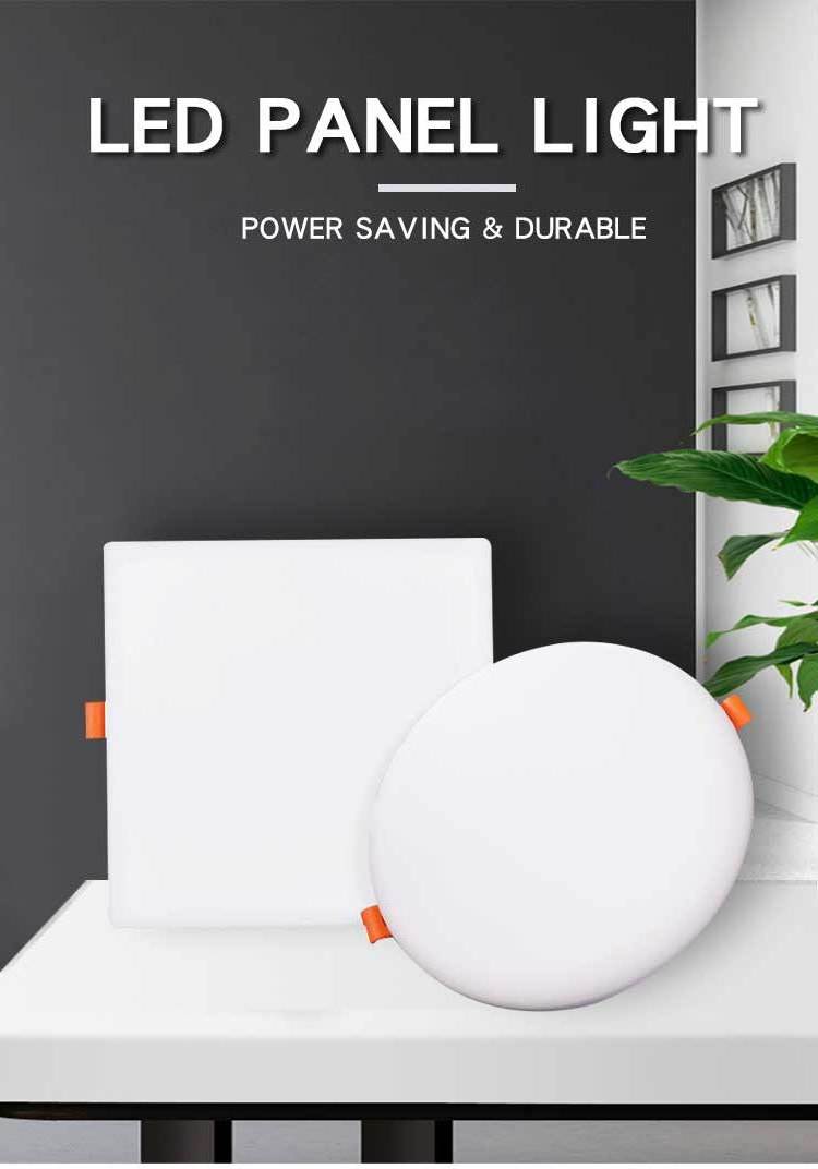 PHULAL High Quality Wholesale Round Panel 9w 12w 18w 24w Slim Ceiling Recessed Mounted office commercial led panel light