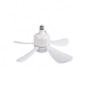 Modern LED Ceiling Fan E27 23W  Holder Living Room Bedroom Decorative Ceiling Fan with LED Light Remote Control