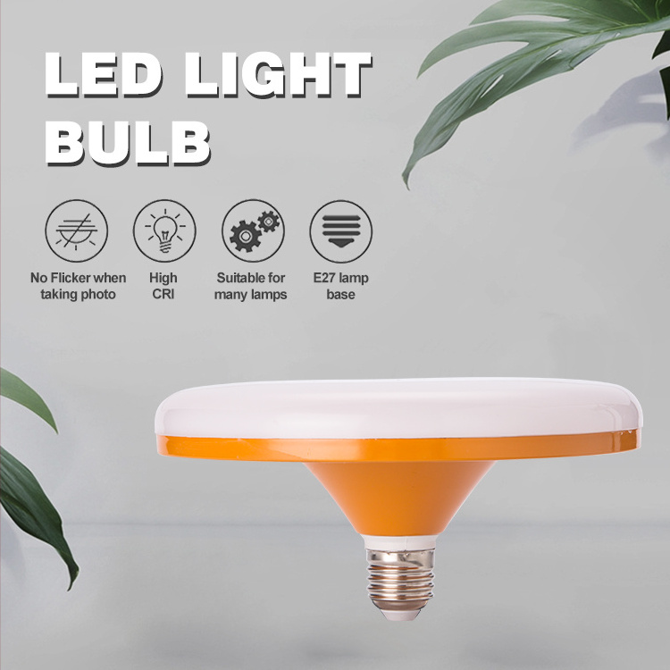 China factory Price 12W 15W 20W 30W 40W 50W 65W orange lamp UFO led light bulb