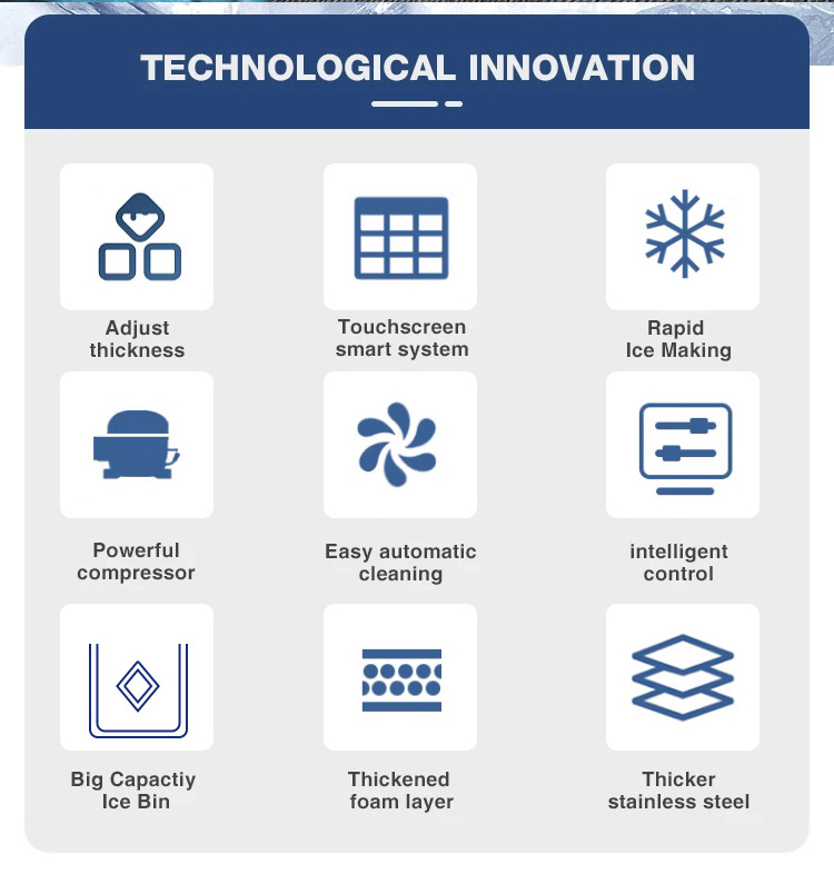 Factory high-capacity 800kg/24h commercial ice cube 1764lb maker ice maker machine automatic ice machines