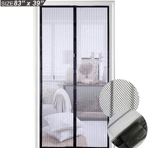 Summer Magnetised Mesh Bug Free Door Curtain Easy to Install Magnetic Gauze Mosquito-Proof Curtain 39"(w) x 83"(h)