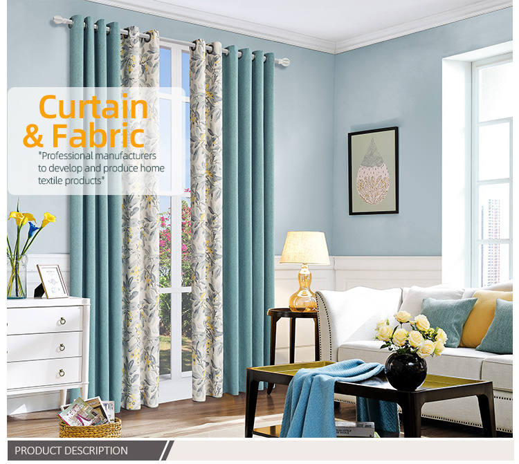 Villa Luxury Embroidery Curtain European Style Embroidered Luxury Curtains for the Living Room and Bedroom