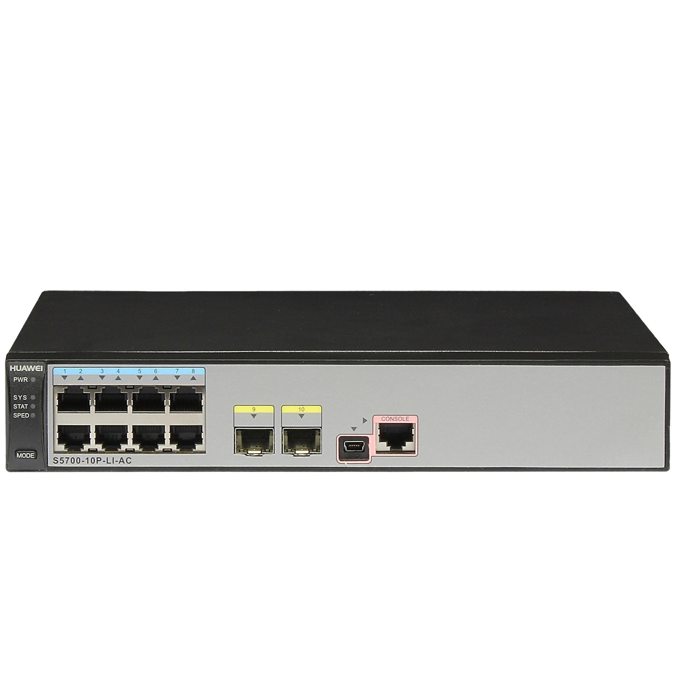 S5700-10P-LI-AC 8 port Ethernet 10/100/1000 gigabit managed layer 2 Switch