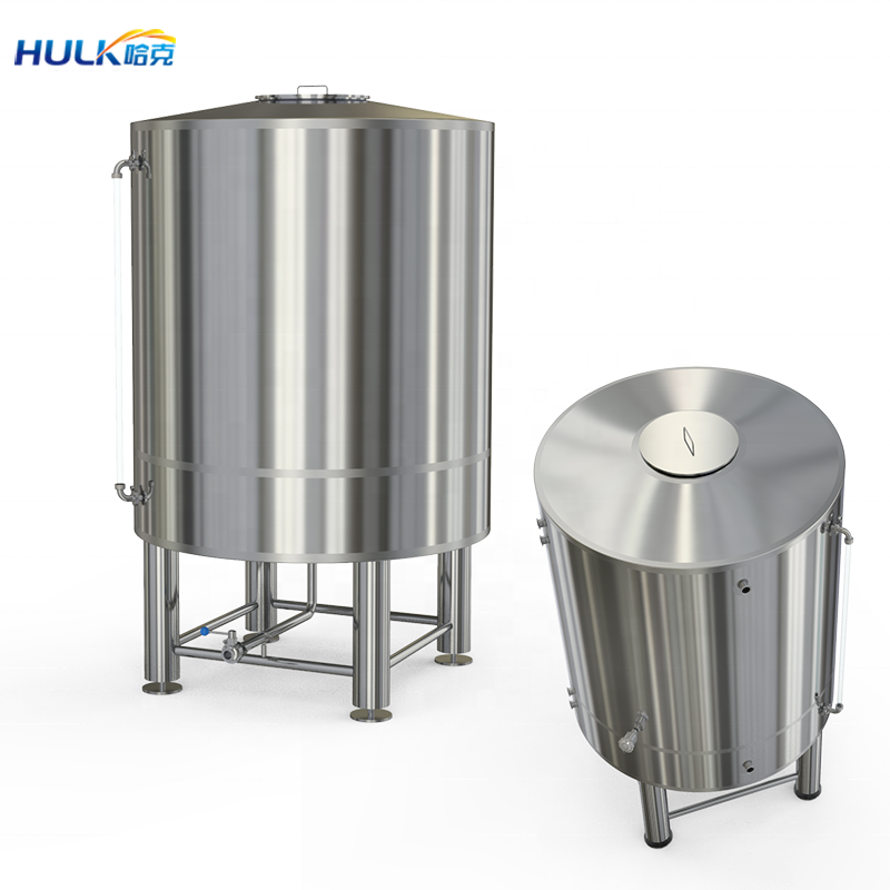 Glycol water tank for cooling conical fermenter brew system