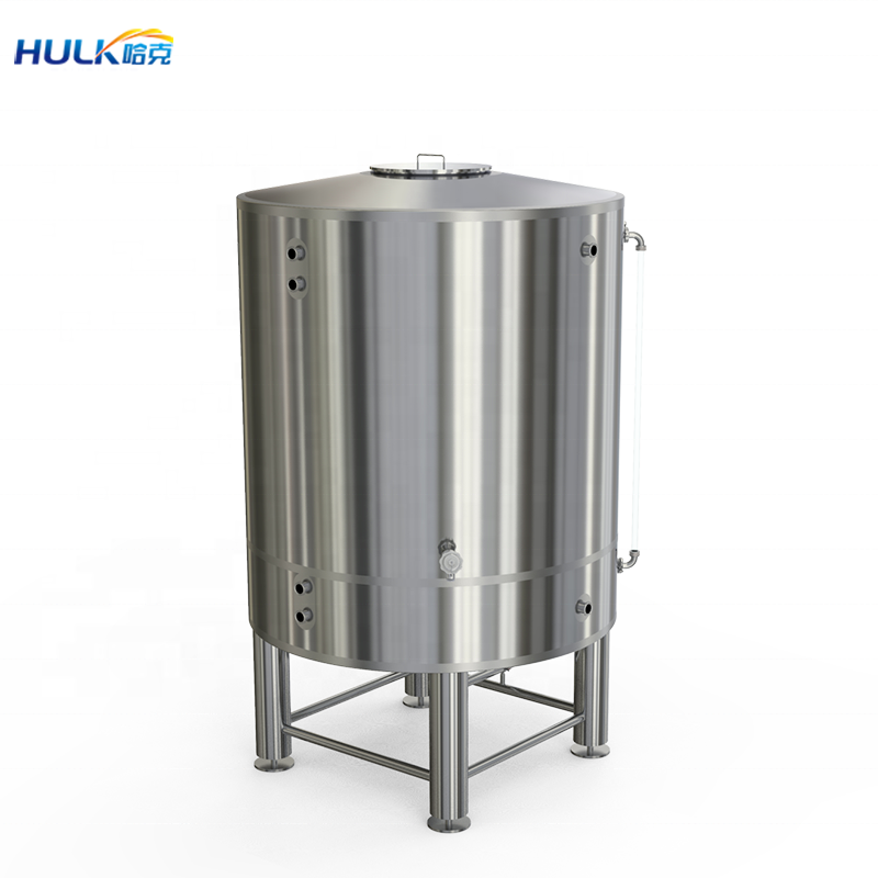 Glycol water tank for cooling conical fermenter brew system