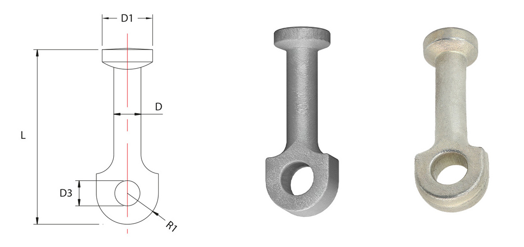 Hot Dip Galvanized Spherical Head Concrete Lifting Eye Bolt Anchor For Construction