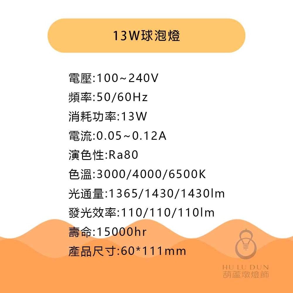 13W led light bulbs