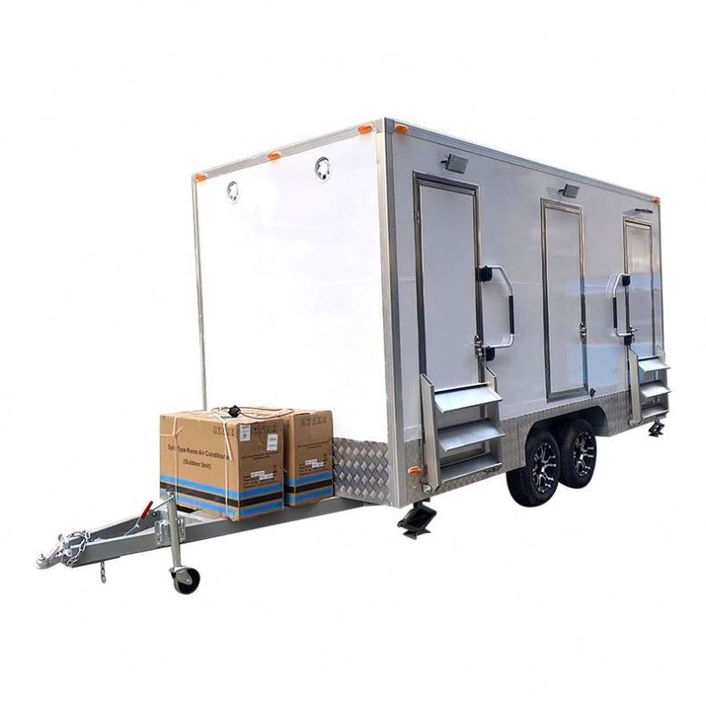 suitable Venues Flush prefabricated event Wheel quality caravan Toilets Events Portable Restroom Shower Toilet Trailer for Sale