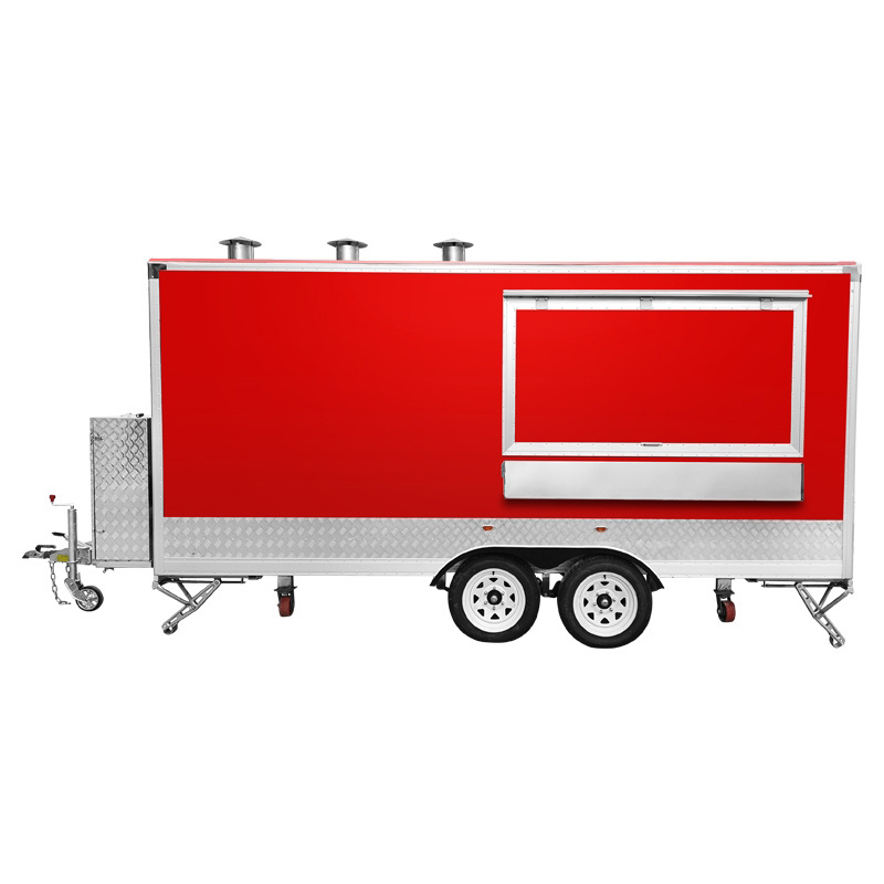 HummingBrid Cart Mobile Food Truck Food Truck High Quality Fast Trailers Shape Food Trailer with Porch