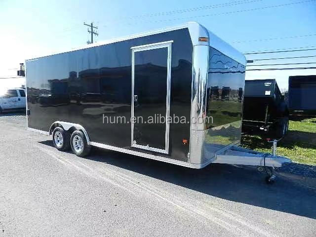 Mobile Food Truck Trailer With Full Kitchen Custom Mobile Pizza Hot Dog Bbq Fast Food Truck Trailer Fully Equipped For Sale