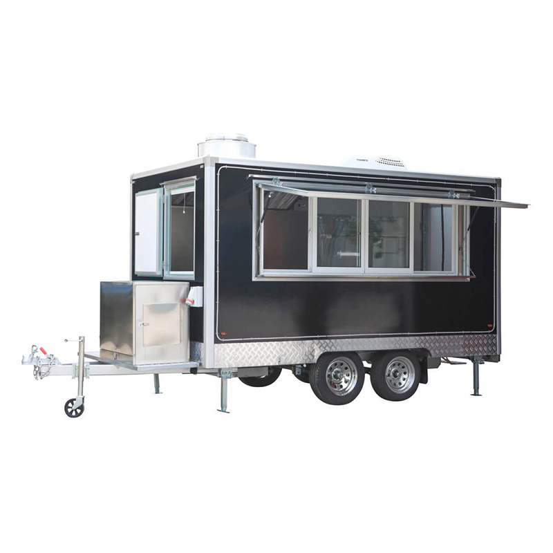 HummingBrid Cart Mobile Food Truck Food Truck High Quality Fast Trailers Shape Food Trailer with Porch