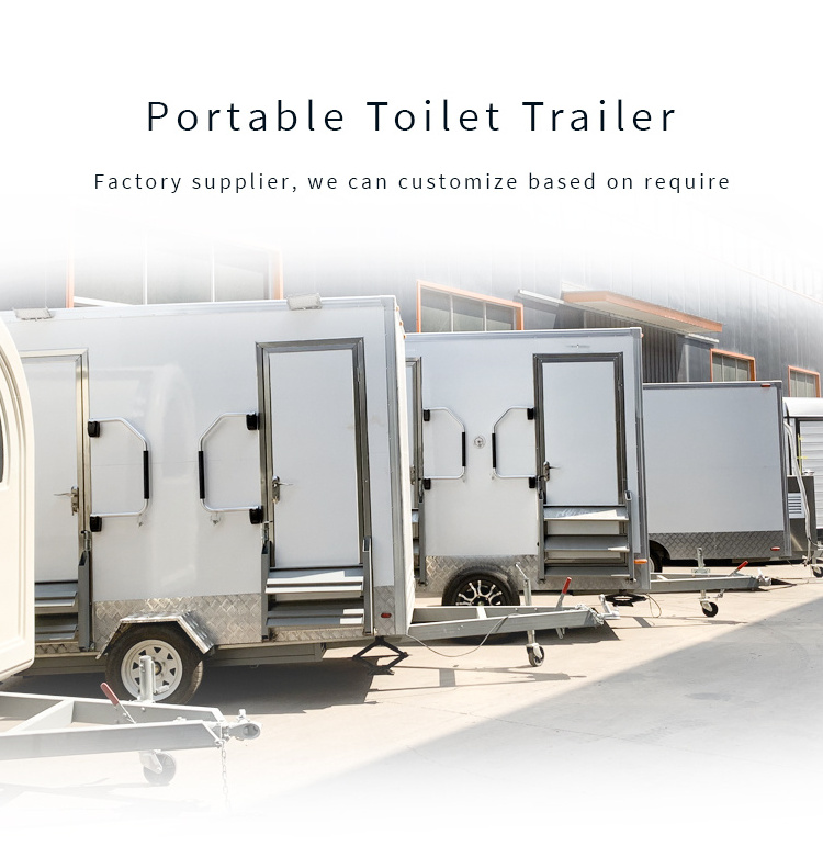 Luxury Container Shower Restroom Combo Toilets Trailer and Shower Outdoor Bathroom Mobile Portable Event Mobile Toilet For Sale