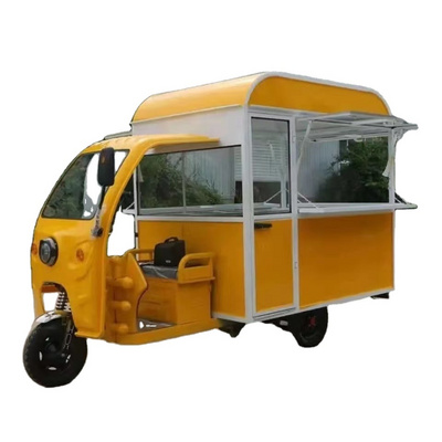 Tricycle food truck tuk tuk  electric tricycle 3 wheels street vending snack food truck mobile bar