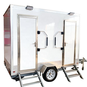 Portable Shower toilet trailer outdoor washroom trailer luxury portable restroom trailer for sale