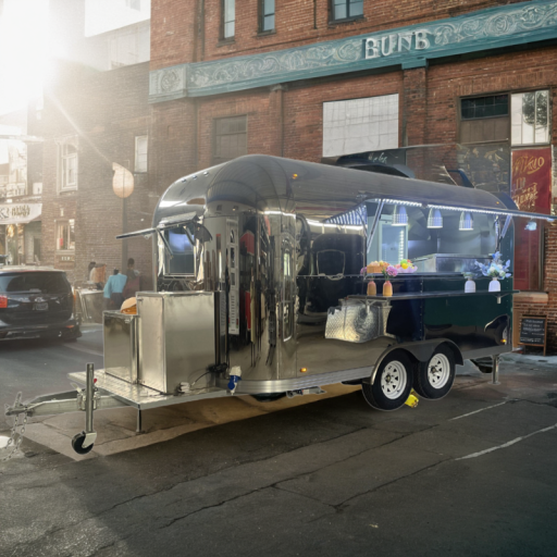 Food Truck Trailer Hot Dog Burger Van Ice Cream Mobile Churros Bus Airstream Off Road Truck and Trailer