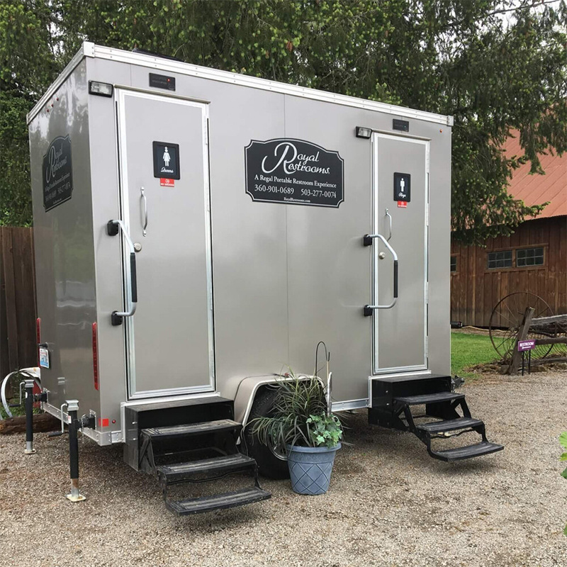 Luxury 8 Stalls Mobile Outdoor Portable Bathroom Camping Unit Shower and Toilet Room Trailer Cabin for Sale