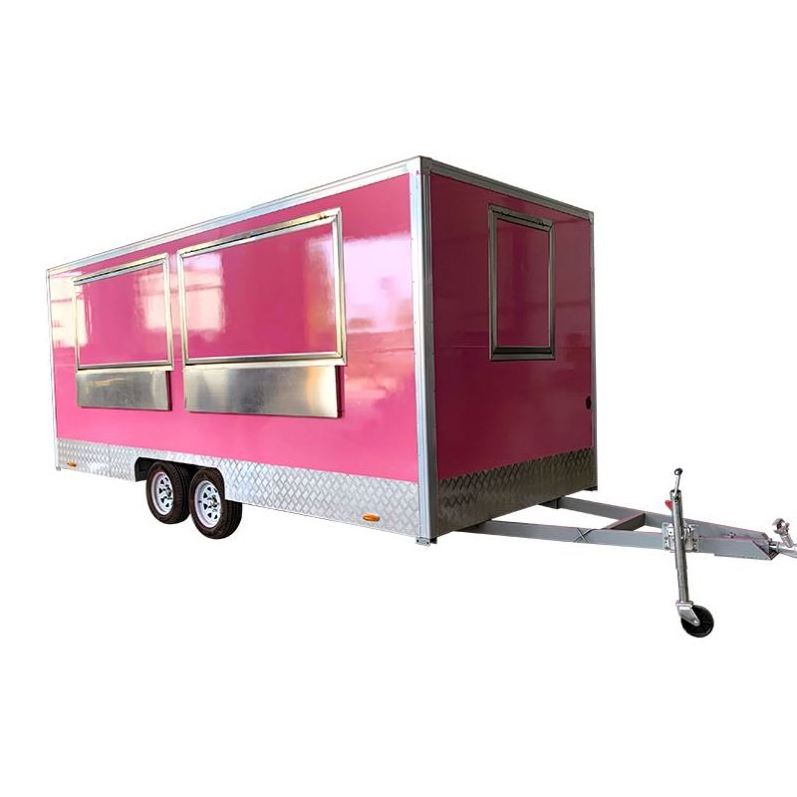 Standard Fully Equipped Mobile Hotdog Food Trucks Mobile Ice Cream Food Cart for Sale USA Concession Food Trailer Crepe