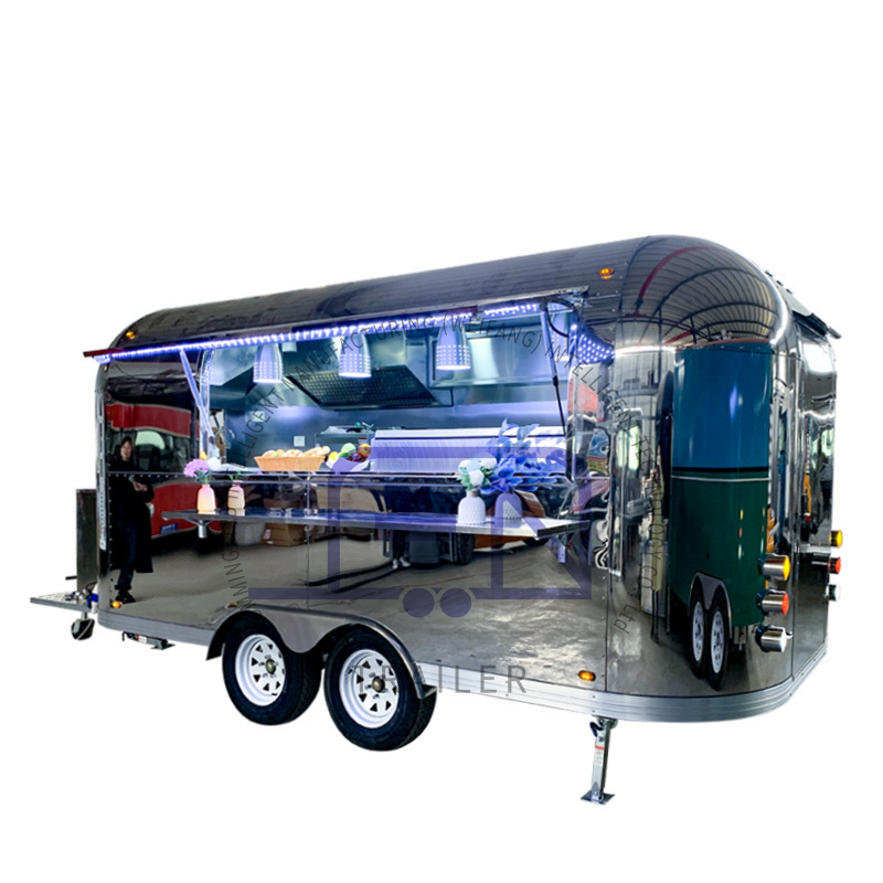 Mobile food trucks trailer ice cream carts street vending carts for sale