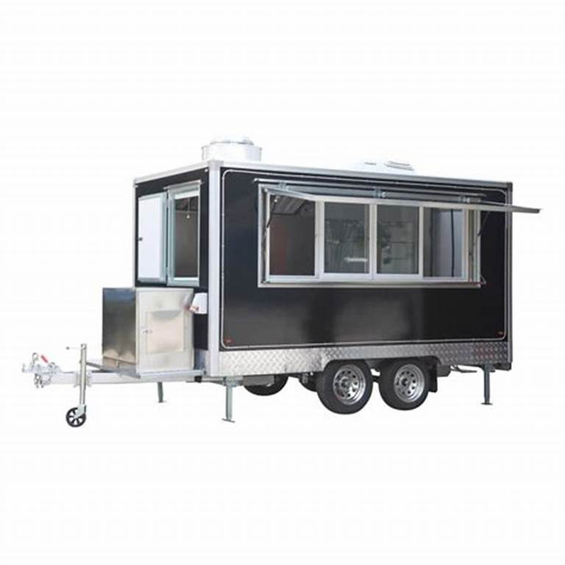 HummingBrid Concession Trailer Fully Equipped Street Food Cart With Grills Mobile Kitchen BBQ Smoker Trailer Food Trailer