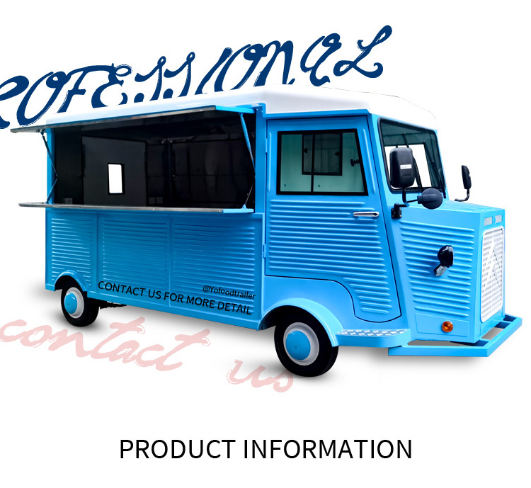 2023 Ice Cream Coffee Van Beer Bar Hot Dog Food Cart Taco Truck Mobile Kitchen Vintage Mobile Taco Food Truck For Sale