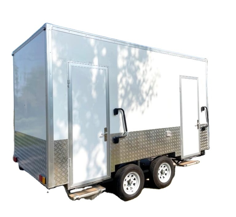 Moveable toilet with shower portable restroom mobile bathroom trailer street WC customized portable restroom trailer for sale