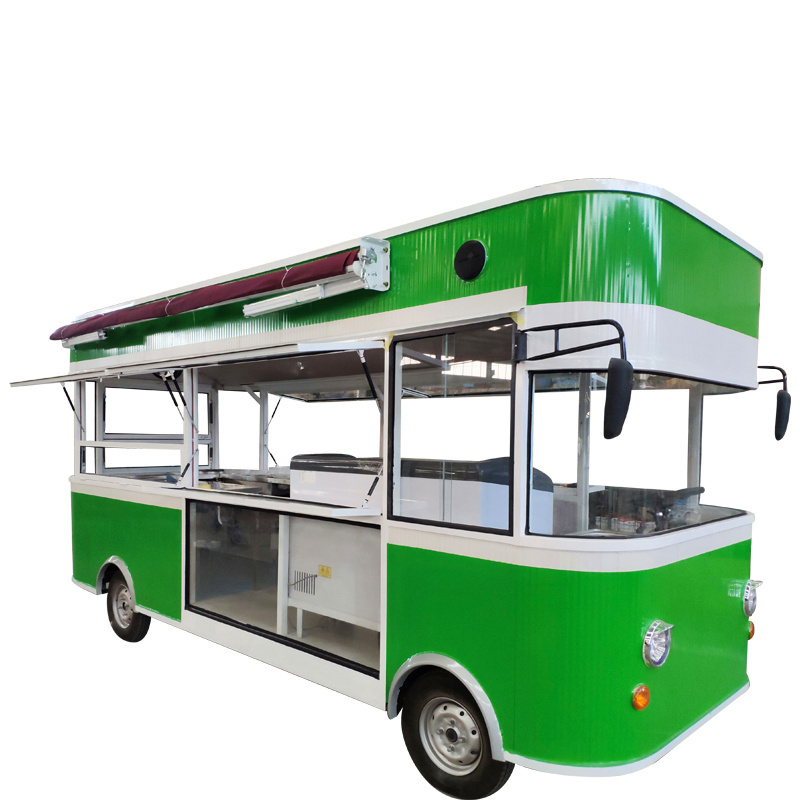 Ice Cream Small Mobile Hamburger Coffee Food Cart Bike Manufacturer Hot Dog Trailer Vending Truck Carts for Sale