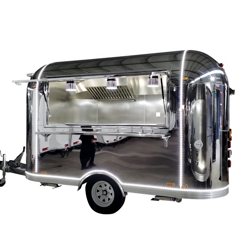 mobile food truck with full kitchen concession mini portable food trailer dessert cart coffee kiosk french fries cart