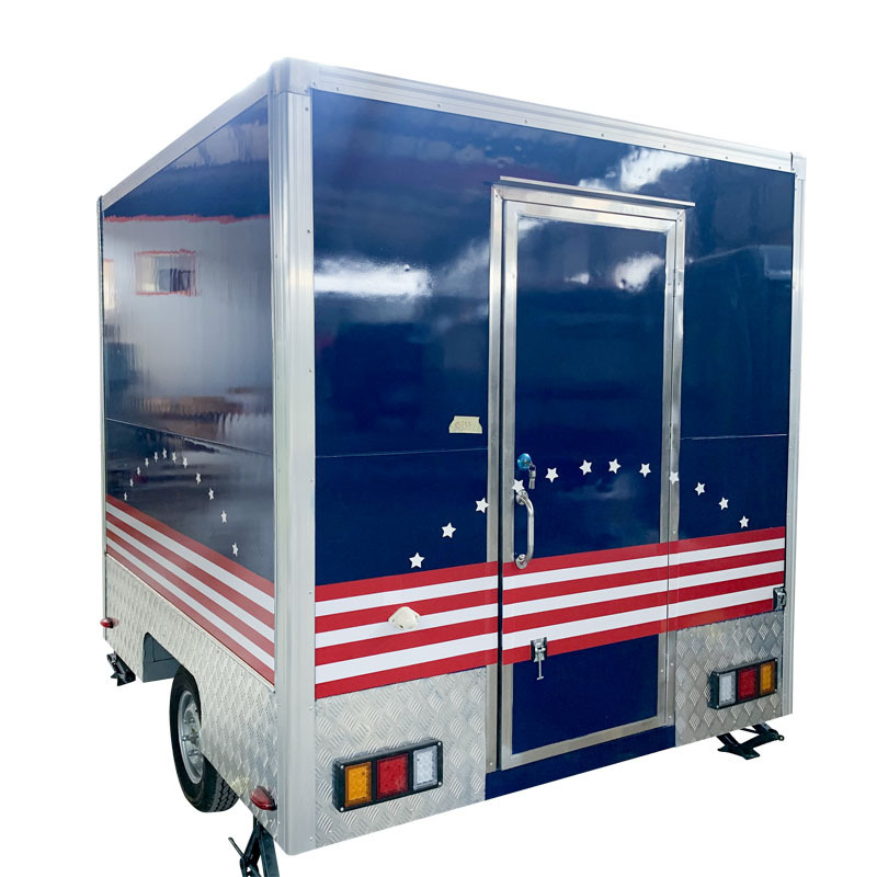 Professional mobile food truck with full kitchen / gyro food cart / double burger van with grill for sale