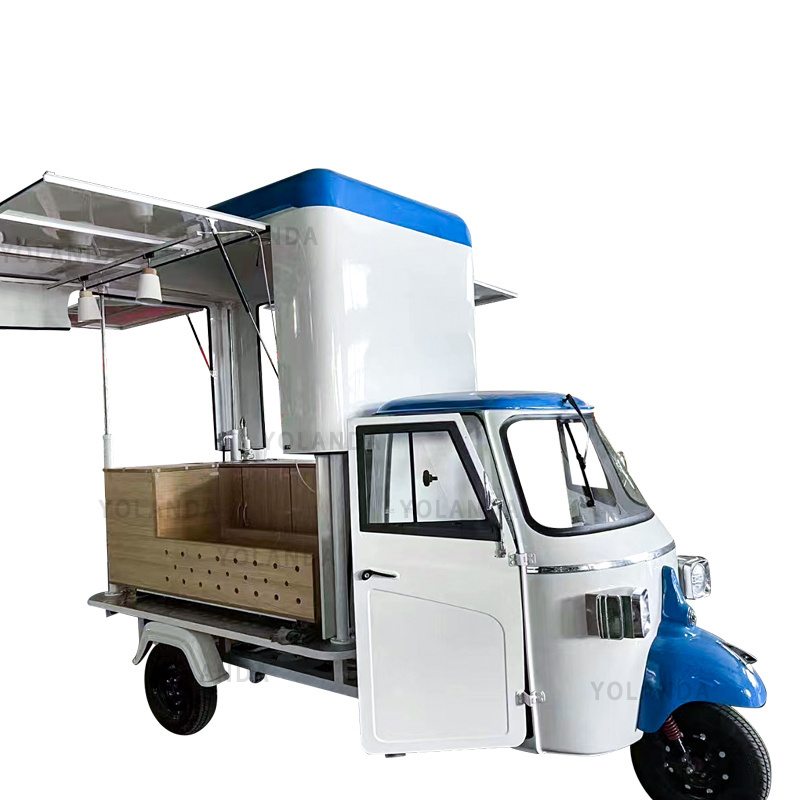 Ice Cream Food Cart Electric Tricycle Tuk Hot Dog Machine Kiosk Mobile Beer Bar Juice Car Breakfast Food Truck for sale