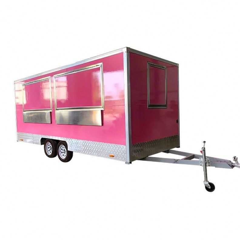 Mobile Mini Canteen Truck United States Van Fast Food Cart bbq Trailer Food Truck for Sale in USA