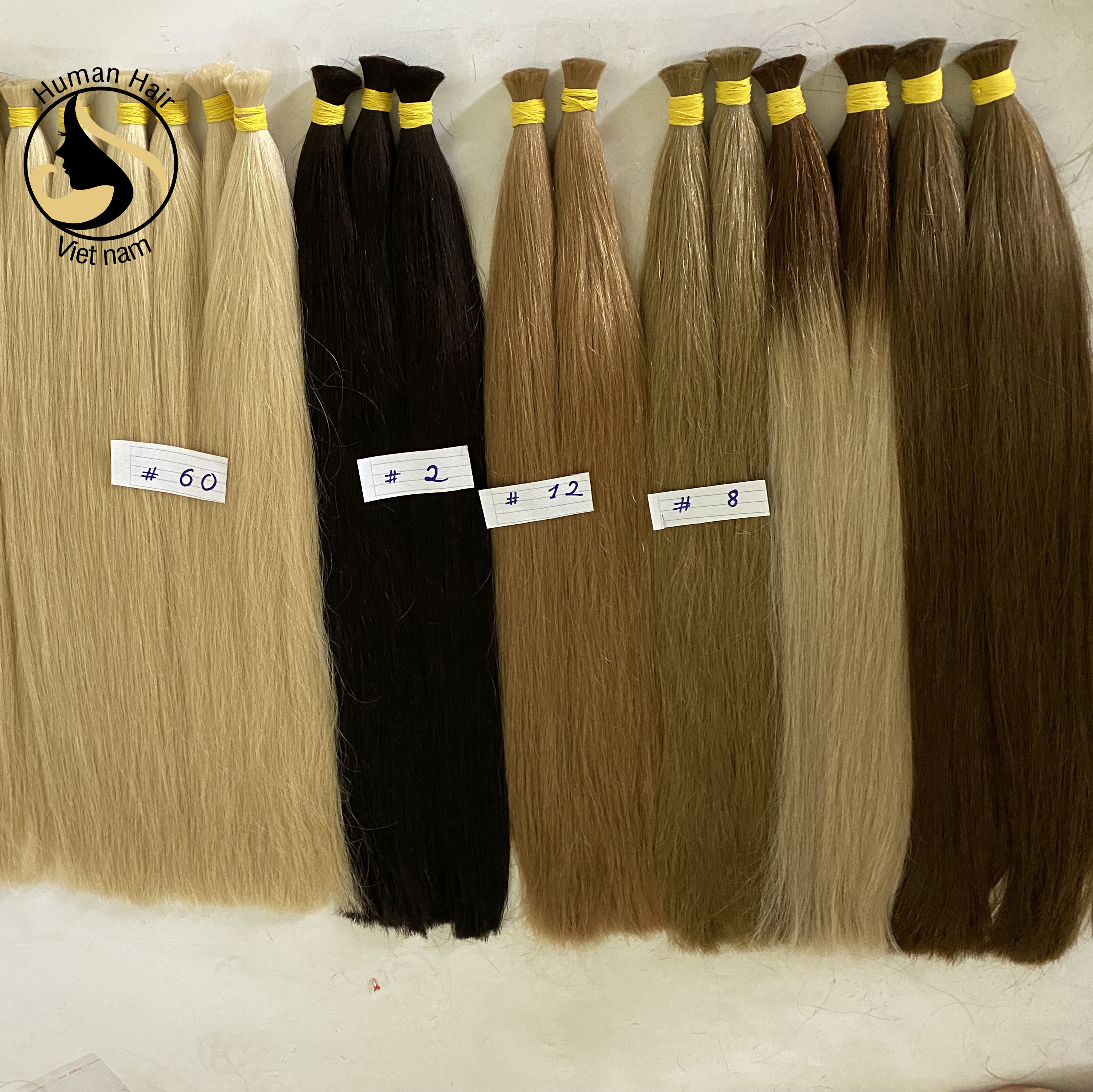 Full Cuticle Soft Virgin Remy Bulk Hair Russian Slavic Human Hair Bulk 30cm-100cm for Russia Hair Extension