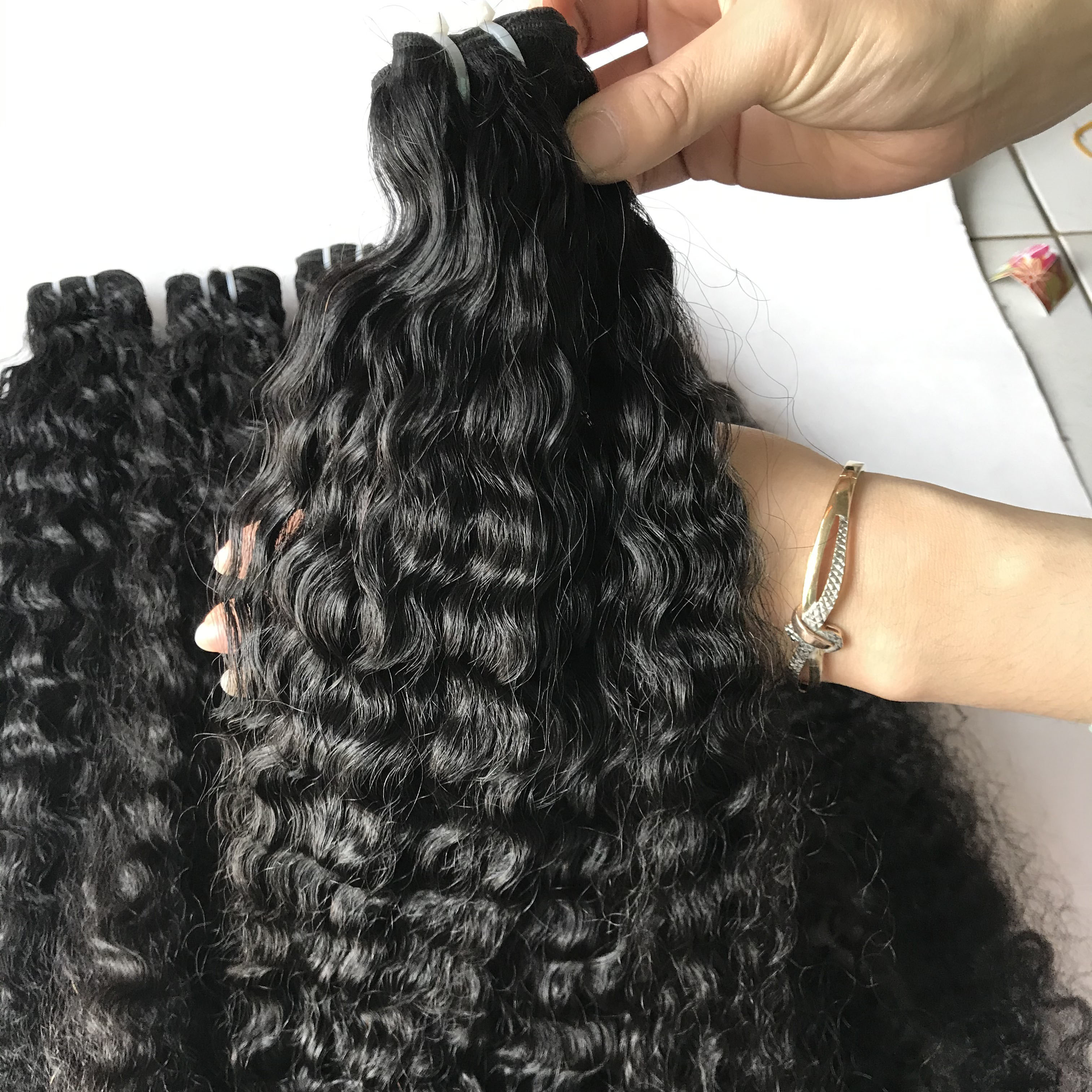 Raw Vietnamese Hair Unprocessed Virgin Curly Hair Vendors, Vietnamese Cuticle Aligned Raw Human Hair