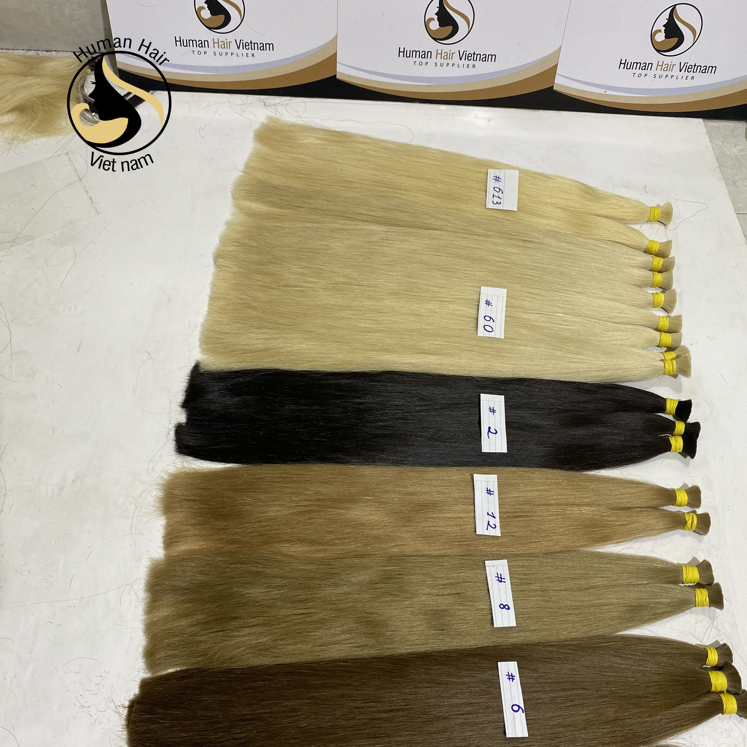 Full Cuticle Soft Virgin Remy Bulk Hair Russian Slavic Human Hair Bulk 30cm-100cm for Russia Hair Extension