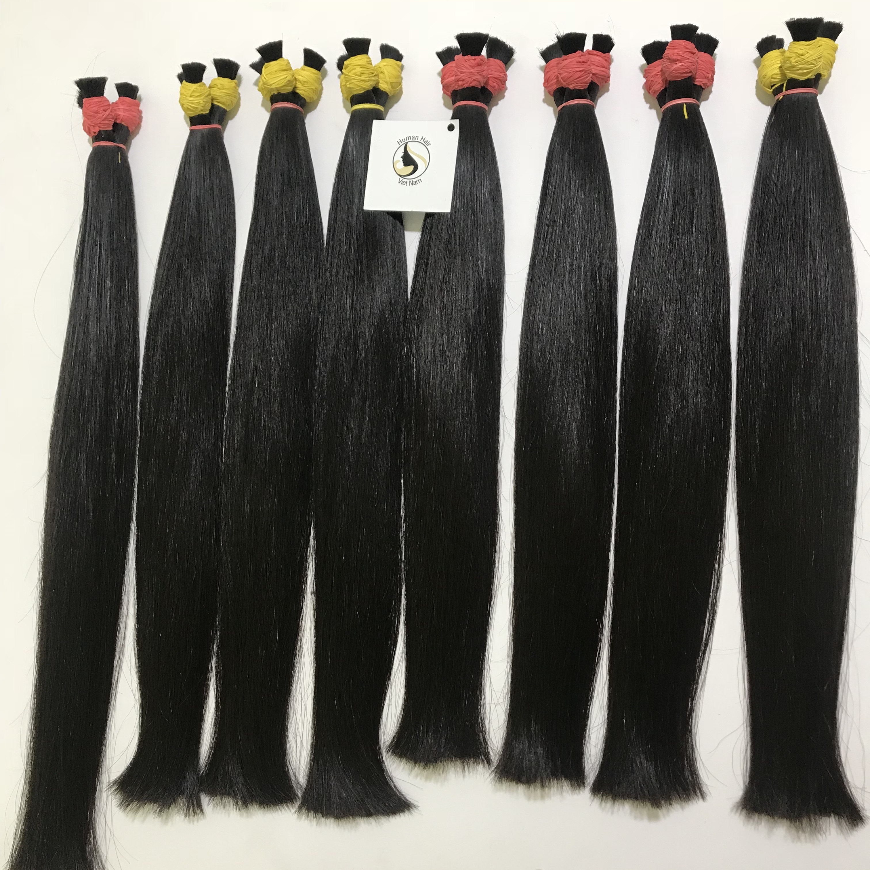 Wholesale Raw Vietnamese hair Double Drawn cuticle aligned Vietnamese Vendor 100% human hair silk straight bulk hair